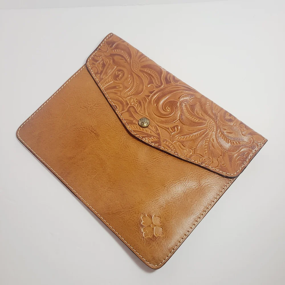 Patricia Nash Genuine Leather Messenger Bag - Picture 3 of 9